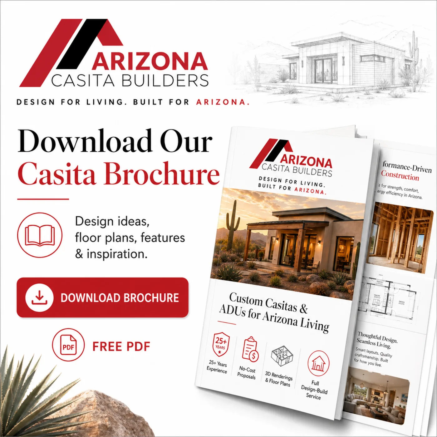 Download the Arizona Casita Builders ADU Design Collection brochure PDF
