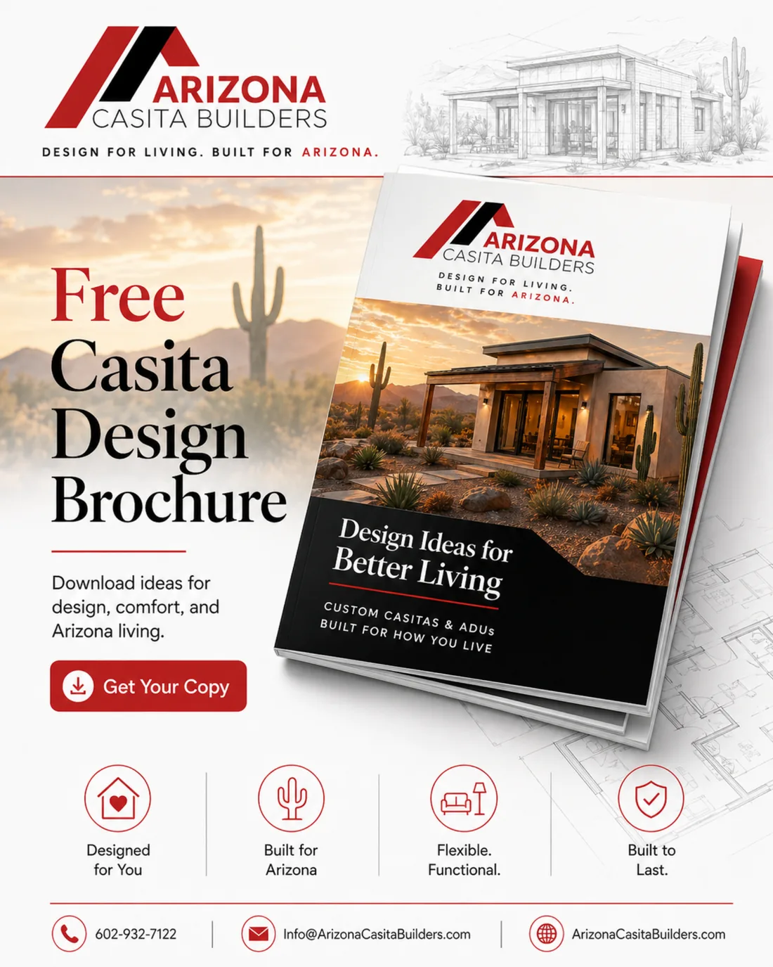 Download the Arizona Casita Builders ADU Design Collection brochure PDF